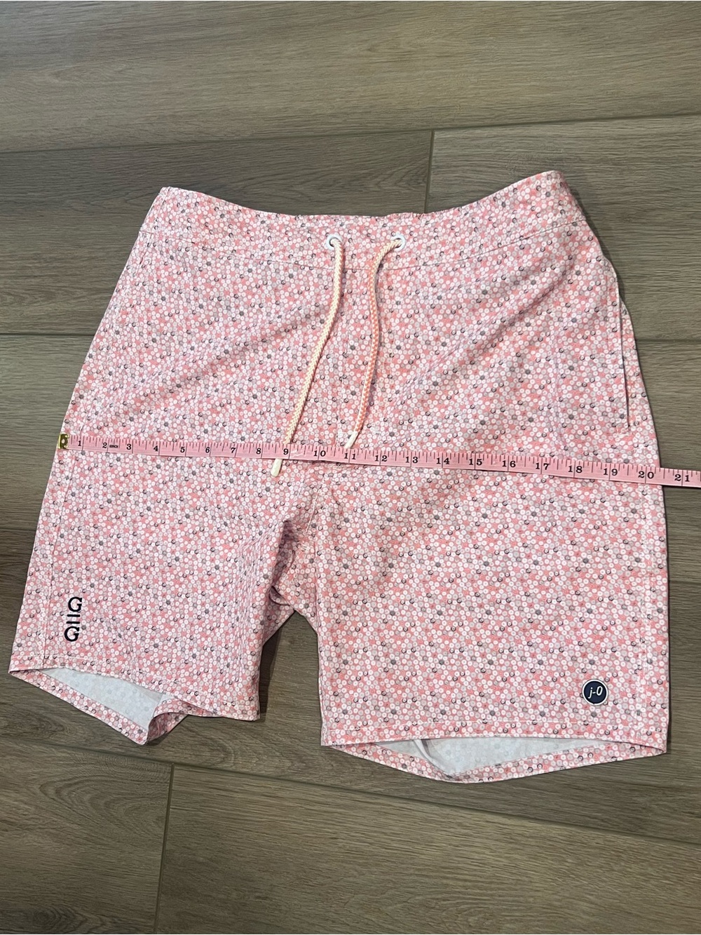 Men’s Johnnie-O Light Pink and Gray Jaco Swim Trunks Size Small “Tango” Print - Picture 13 of 16